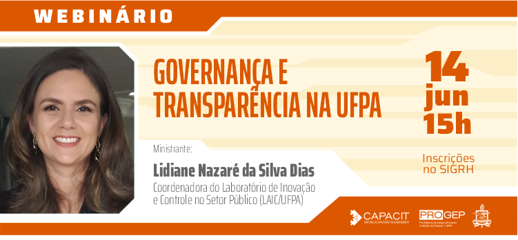 Próximo webinário proporciona reflexão sobre práticas de governança e transparência na UFPA 